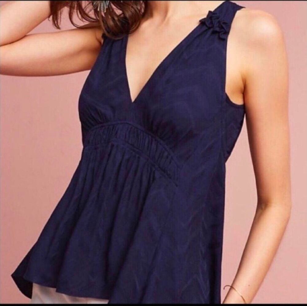 Maeve by Anthropologie Bretta Gathered Tank Top. Size S. Ret. $98